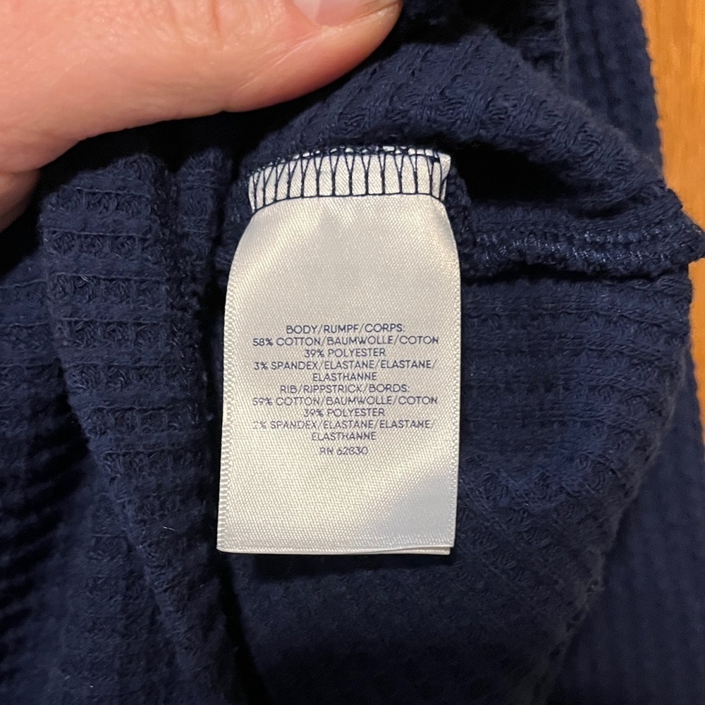 Lands' End Navy Casual Button Down Shirt - Picture 8 of 10